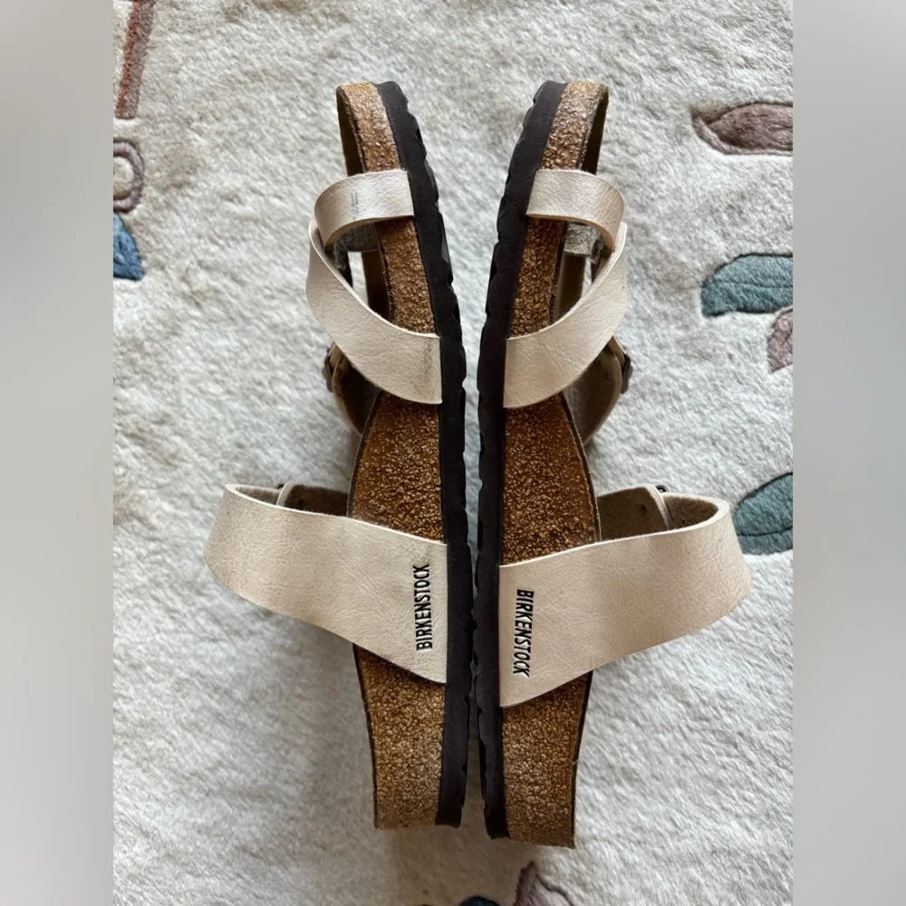 BIRKENSTOCK Mayari Birko-Flor Sandals Antique Lace Pearl 41 - Picture 12 of 14